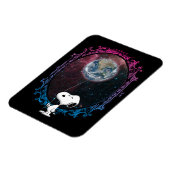 pinda's | Snoopy ruimtesonde ballon Magneet (Linkerzijde)