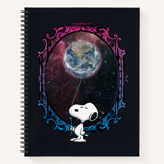 pinda's | Snoopy ruimtesonde ballon Notitieboek (Voorkant)