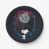 pinda's | Snoopy ruimtesonde ballon Papieren Bordje (Voorkant)