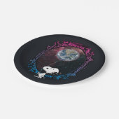 pinda's | Snoopy ruimtesonde ballon Papieren Bordje (Gekanteld)