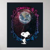 pinda's | Snoopy ruimtesonde ballon Poster (Voorkant)