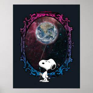 pinda's   Snoopy ruimtesonde ballon Poster
