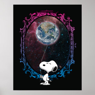 pinda's   Snoopy ruimtesonde ballon Poster
