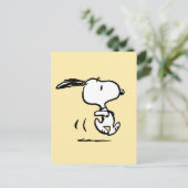 pinda's | Snoopy Running Briefkaart (Staand voorkant)