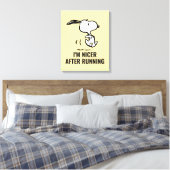 pinda's | Snoopy Running Canvas Afdruk (Insitu (Slaapkamer))