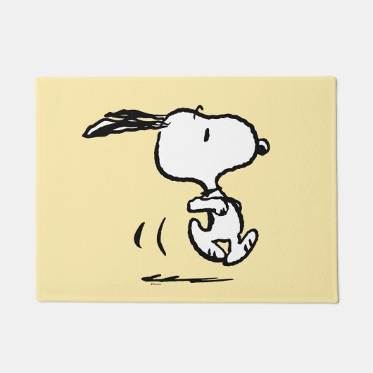 pinda's | Snoopy Running Deurmat (Voorkant)