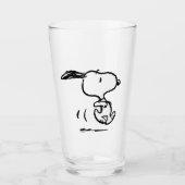 pinda's | Snoopy Running Glas (Voorkant)