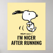 pinda's | Snoopy Running Poster (Voorkant)