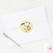pinda's | Snoopy Running Ronde Sticker (Envelop)