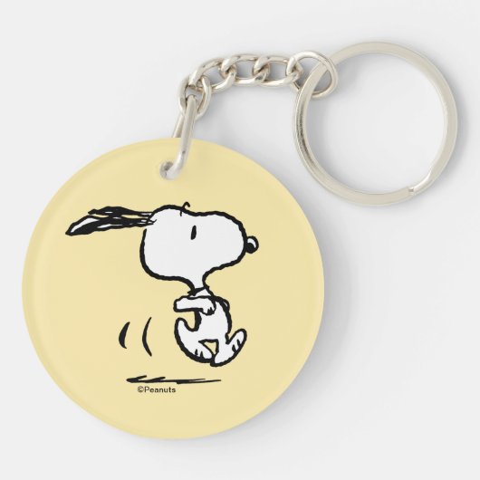 pinda's | Snoopy Running Sleutelhanger (Achterkant)