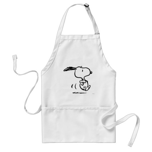pinda's | Snoopy Running Standaard Schort (Voorkant)