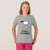 pinda's | Snoopy Running T-shirt (Voorkant volledig)