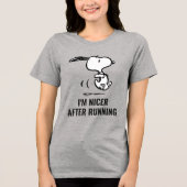 pinda's | Snoopy Running Tri-Blend Shirt (Voorkant)