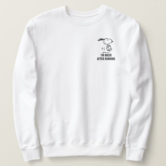 pinda's | Snoopy Running Trui (Design voorkant)