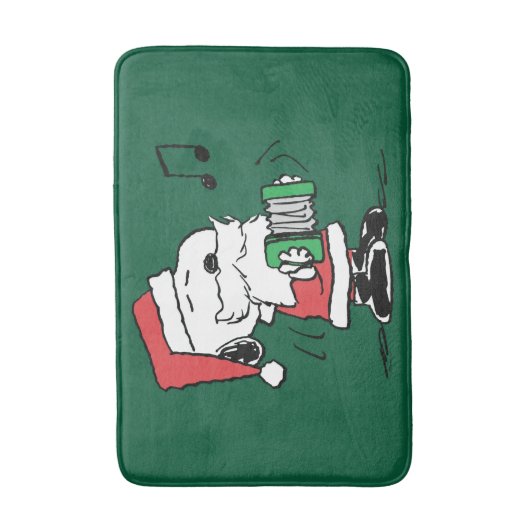 pinda's | Snoopy Santa Claus Accordian Badmat (Voorkant Verticaal)