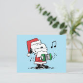 pinda's | Snoopy Santa Claus Accordian Briefkaart (Staand voorkant)