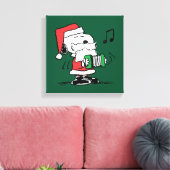 pinda's | Snoopy Santa Claus Accordian Canvas Afdruk (Insitu (Woonkamer))