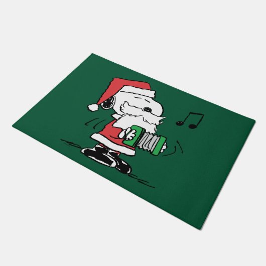 pinda's | Snoopy Santa Claus Accordian Deurmat (Schuin)
