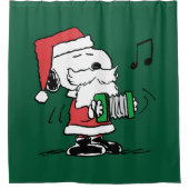 pinda's | Snoopy Santa Claus Accordian Douchegordijn (Voorkant)