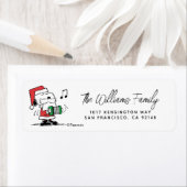 pinda's | Snoopy Santa Claus Accordian Etiket (Insitu)