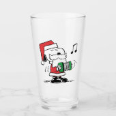 pinda's | Snoopy Santa Claus Accordian Glas (Voorkant)