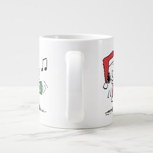 pinda's | Snoopy Santa Claus Accordian Grote Koffiekop (Achterkant)