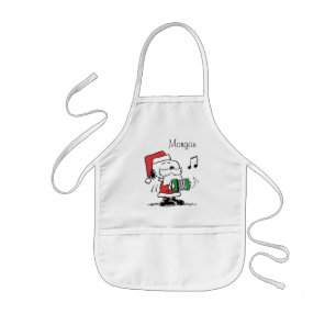 pinda's   Snoopy Santa Claus Accordian Kinder Schort