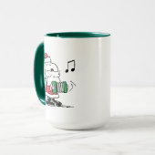 pinda's | Snoopy Santa Claus Accordian Mok (Voorkant links)