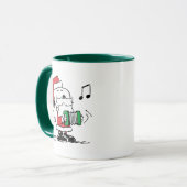 pinda's | Snoopy Santa Claus Accordian Mok (Voorkant links)