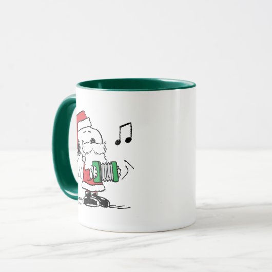 pinda's | Snoopy Santa Claus Accordian Mok (Voorkant links)
