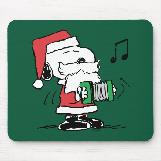 pinda's | Snoopy Santa Claus Accordian Muismat (Voorkant)