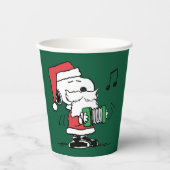pinda's | Snoopy Santa Claus Accordian Papieren Bekers (Voorkant)