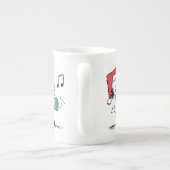 pinda's | Snoopy Santa Claus Accordian Porselein Kop (Achterkant)