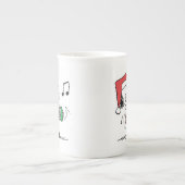pinda's | Snoopy Santa Claus Accordian Porselein Kop (Voorkant)