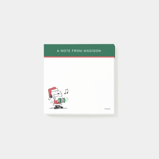 pinda's | Snoopy Santa Claus Accordian Post-it® Notes (Voorkant)