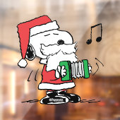 pinda's | Snoopy Santa Claus Accordian Raamsticker (Vel 2)