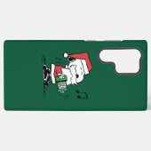 pinda's | Snoopy Santa Claus Accordian Samsung Galaxy Hoesje (Achterkant horizontaal)
