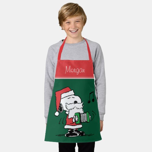 pinda's | Snoopy Santa Claus Accordian Schort (Gedragen)