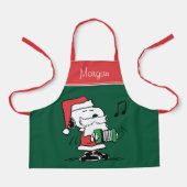 pinda's | Snoopy Santa Claus Accordian Schort (Voorkant)