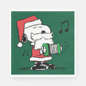pinda's | Snoopy Santa Claus Accordian Servet (Voorkant)