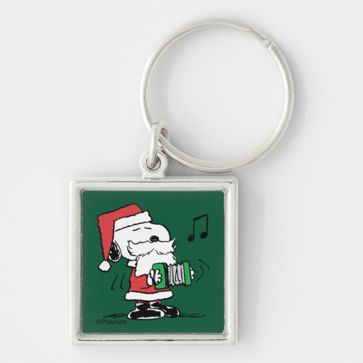 pinda's | Snoopy Santa Claus Accordian Sleutelhanger (Voorkant)