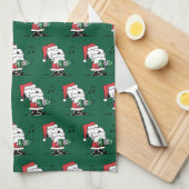 pinda's | Snoopy Santa Claus Accordian Theedoek (Quarter Fold)