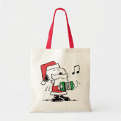 pinda's | Snoopy Santa Claus Accordian Tote Bag (Voorkant)