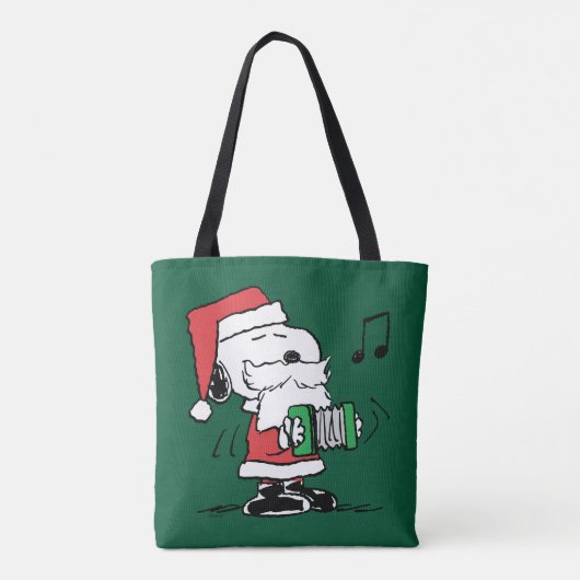 pinda's | Snoopy Santa Claus Accordian Tote Bag (Achterkant)