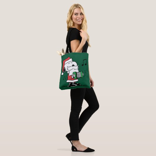 pinda's | Snoopy Santa Claus Accordian Tote Bag (Op model)