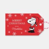 pinda's | Snoopy Santa Claus Cadeaulabel (Voorkant (Horizontaal))