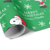 pinda's | Snoopy Santa Claus Cadeaupapier (Rol Hoek)