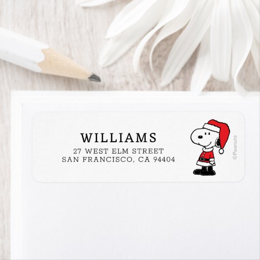 pinda's | Snoopy Santa Claus Etiket (Insitu)