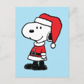 pinda's | Snoopy Santa Claus Feestdagenkaart (Voorkant)