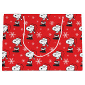 pinda's | Snoopy Santa Claus Groot Cadeauzakje (Voorkant)